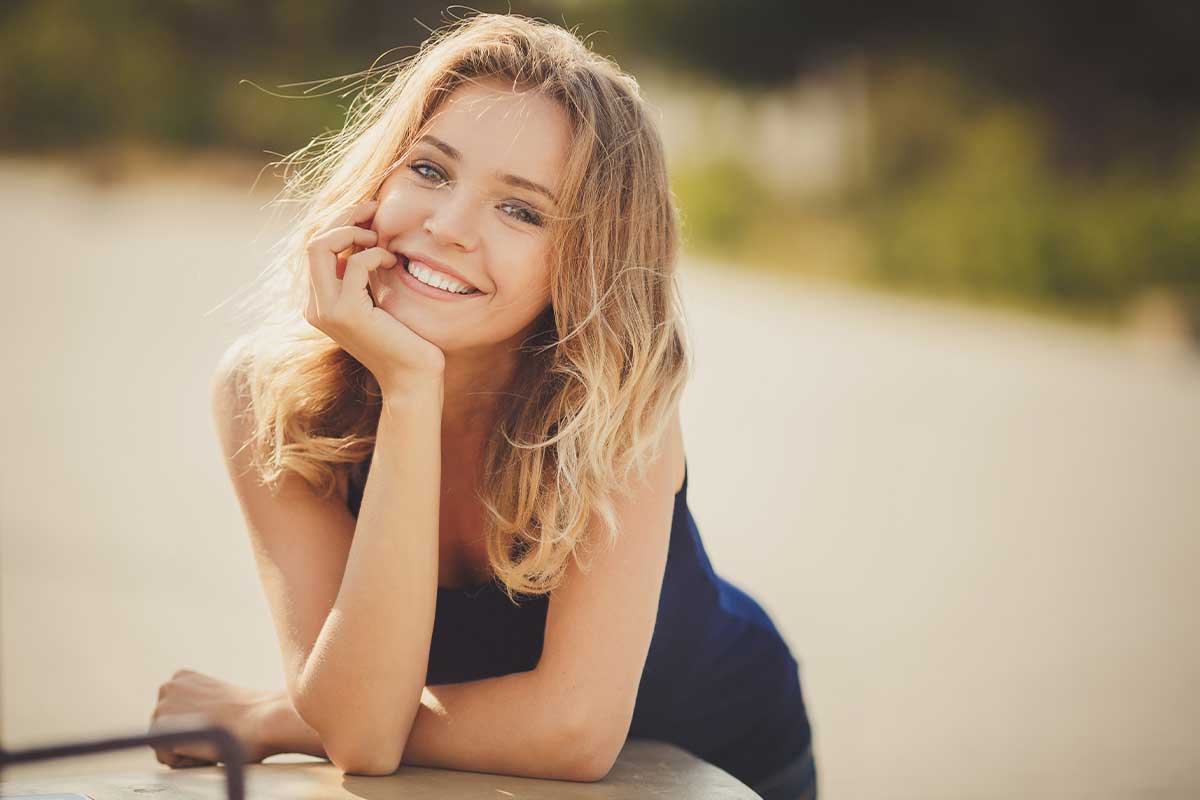 Beautiful girl smiling
